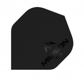 Letky na šipky Mission Letky Logo 150 - Black F1858