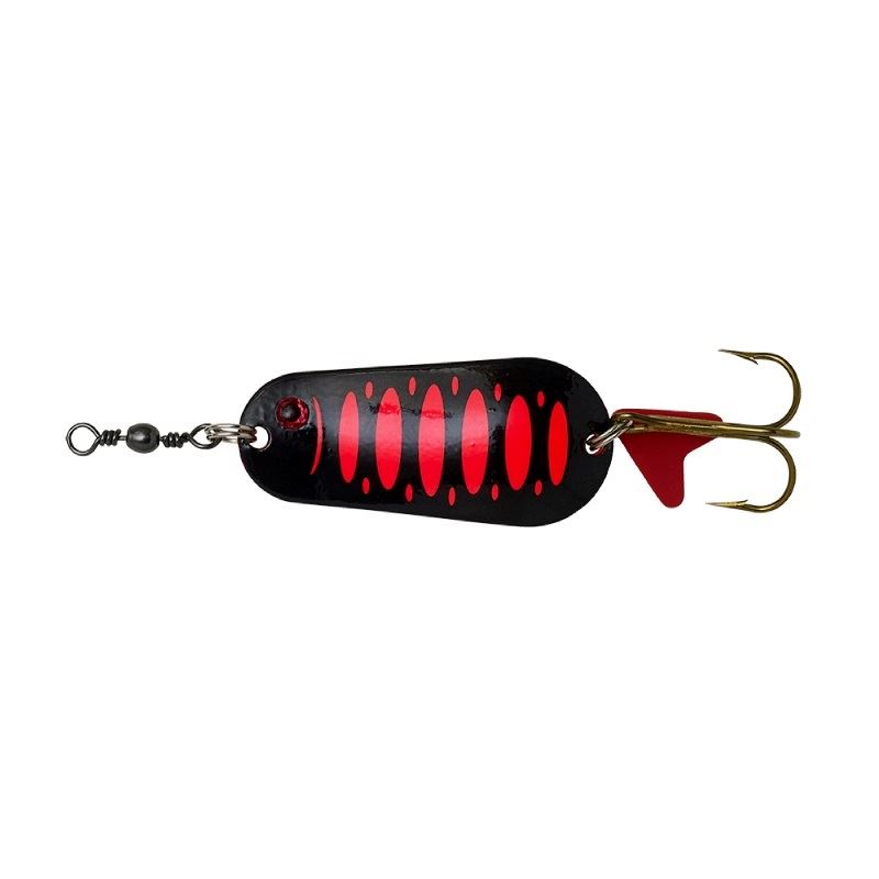 Effzett Třpytka Standard Spoon 5,5cm 22g Fluo Red/Black UV