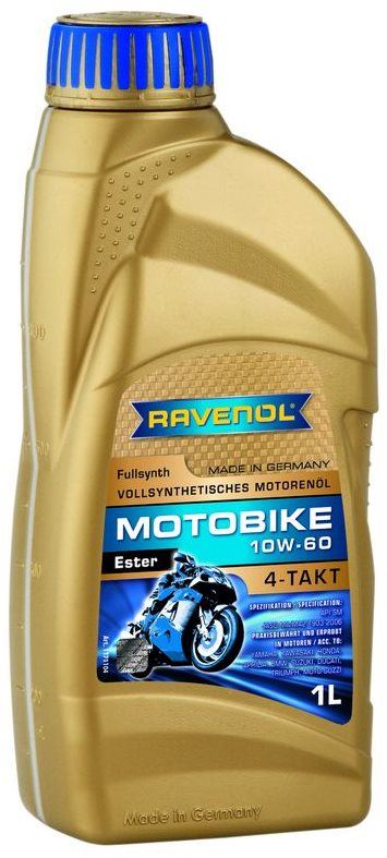 Motorový olej RAVENOL Motobike 4-T Ester 10W60; 1 L