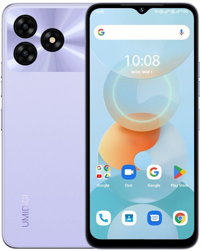 Mobilní telefon Umidigi G5A 4GB/64GB fialový
