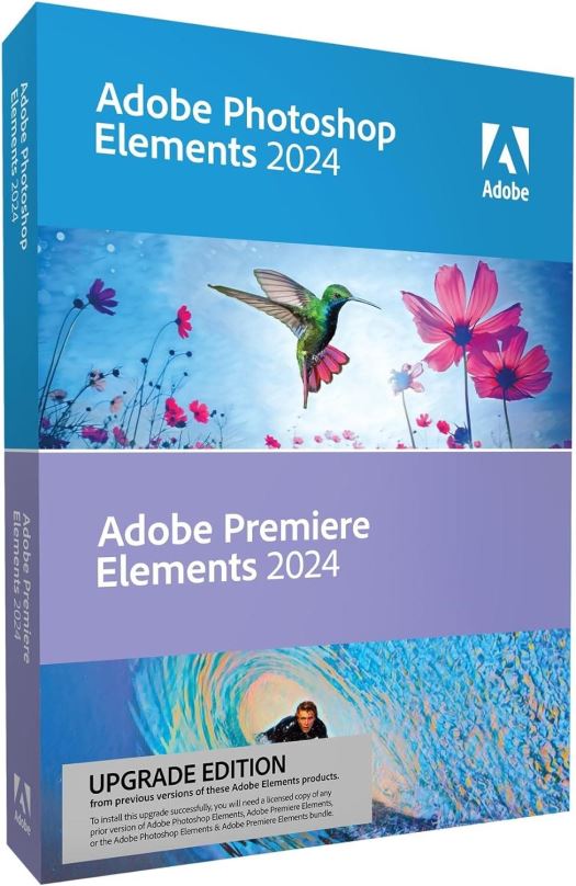 Grafický software Adobe Photoshop & Premiere Elements 2024, Win/Mac, EN, upgrade (elektronická licence)