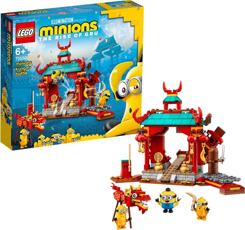 LEGO stavebnice LEGO® Minions 75550 Mimoňský kung-fu souboj