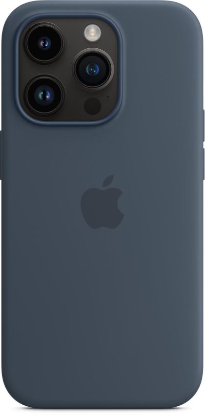 Kryt na mobil Apple iPhone 14 Pro Silikonový kryt s MagSafe bouřkově modrý