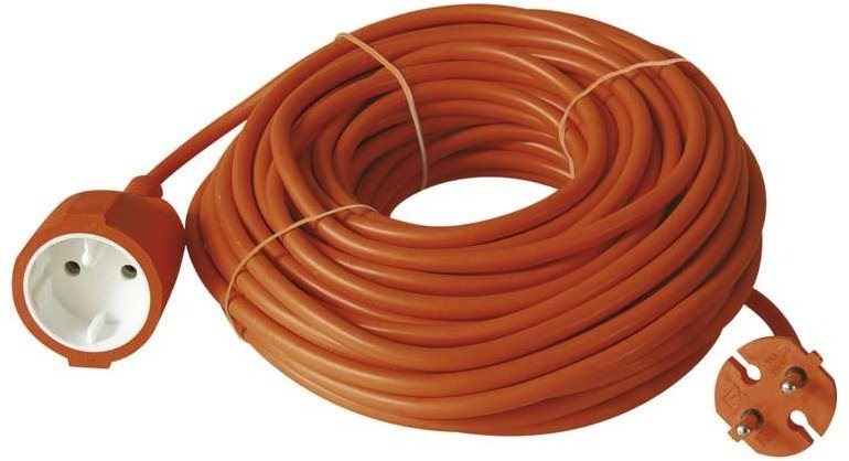 Prodlužovací kabel Emos Prodlužovací dvoužílový kabel  20m, oranžový