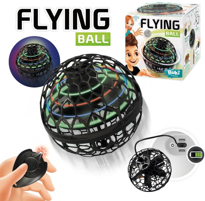 Interaktivní hračka Buki France Science+ Házecí vrtulníková koule