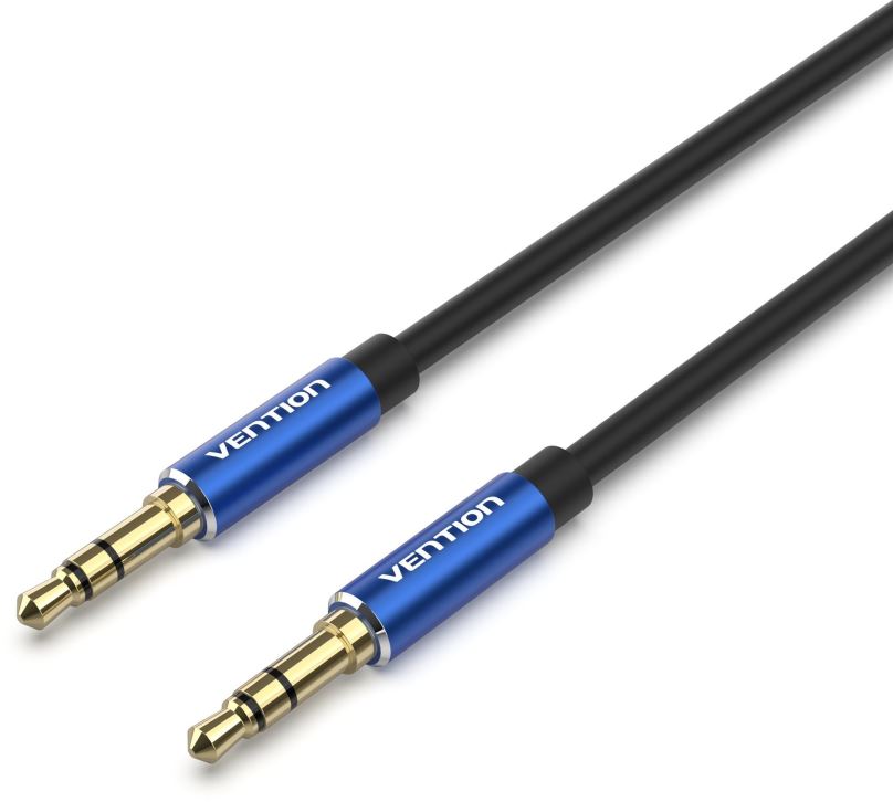 Audio kabel Vention 3.5mm Male to Male Audio Cable 2m Blue Aluminum Alloy Type