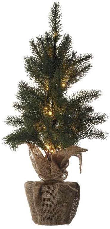 Vánoční stromek EMOS LED vánoční stromek, 52 cm, 3x AA, vnitřní, teplá bílá, časovač