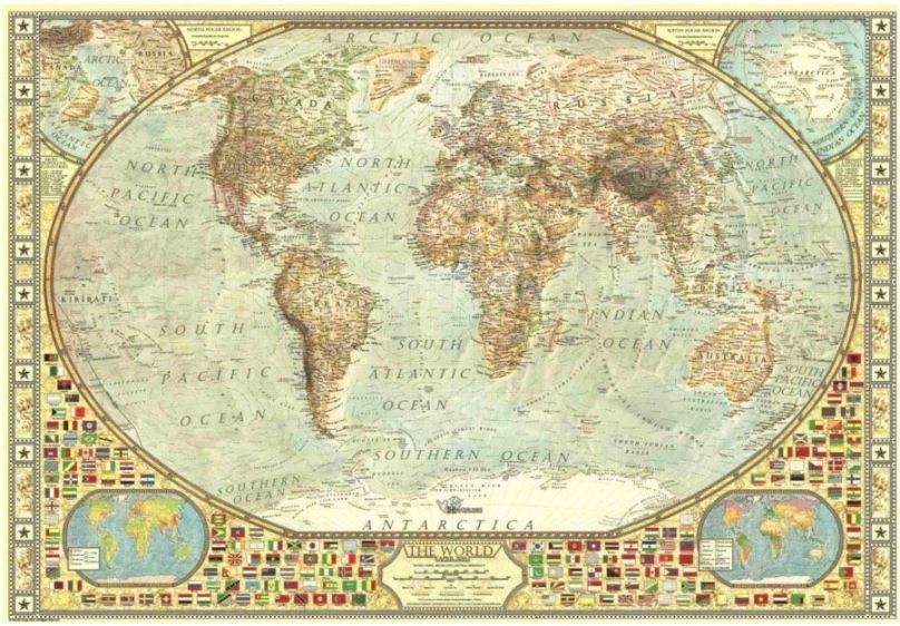 Puzzle Anatolian Puzzle Mapa světa 2000 dílků