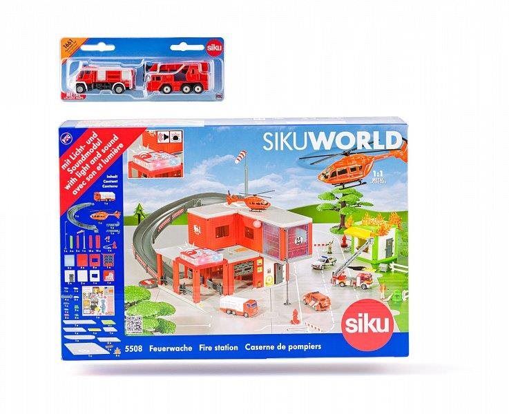 Auto Siku World - požární stanice s hasičskými auty