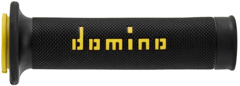 Gripy na motorku Domino gripy A010 road délka 120 + 125 mm, černo-žluté