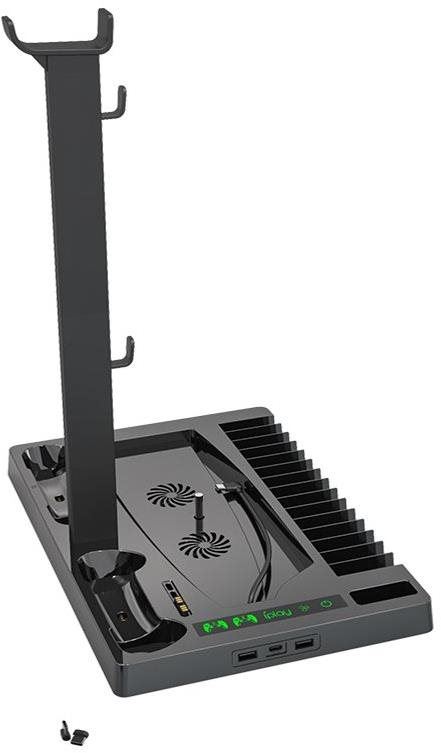 Stojan na herní konzoli iPlay Nabíjecí Stanice s Chlazením pro PS5 Black