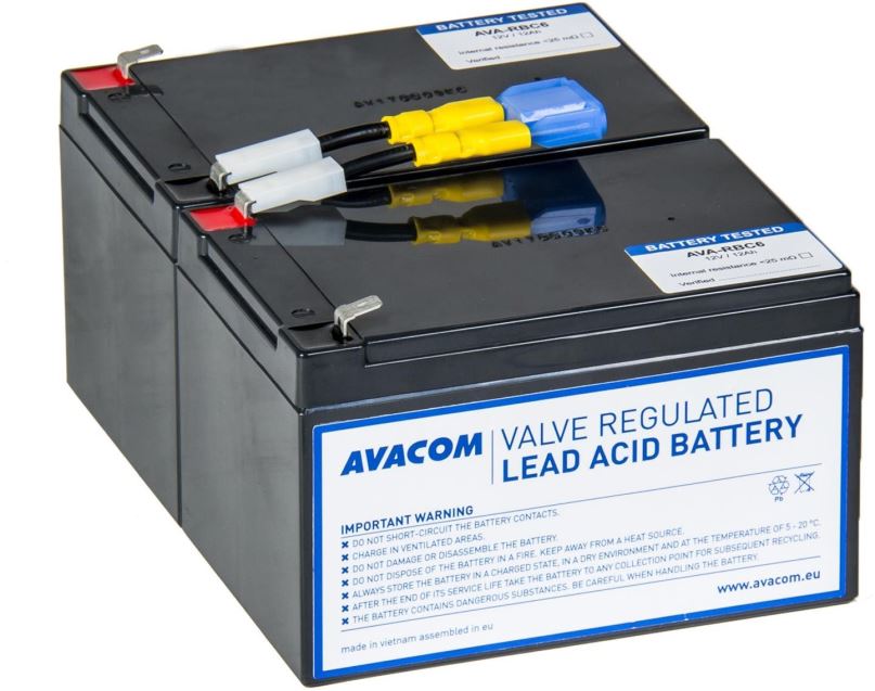 Baterie pro záložní zdroje Avacom náhrada za RBC6 - baterie pro UPS