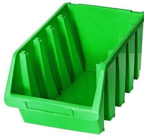 Box na nářadí Patrol Plastový box Ergobox 4, 15,5 x 34 x 20,4 cm, zelený
