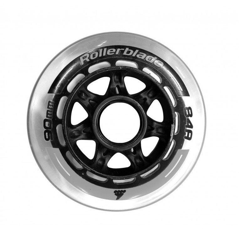 Kolečka Rollerblade Wheels XT 90 mm/84A (8PCS) clear