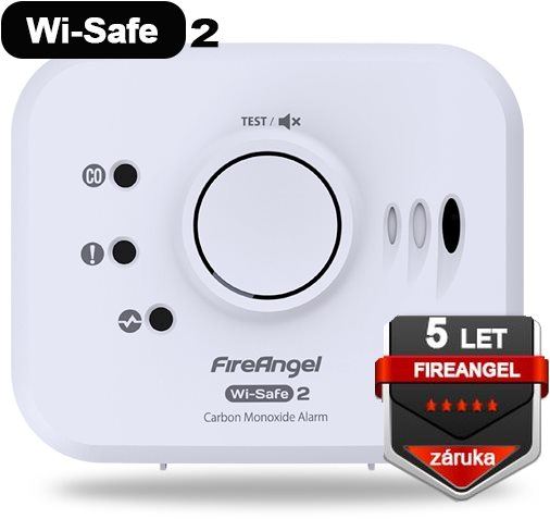 Detektor plynu Detektor FireAngel CO W2-CO-10X-EU Wi-Safe 2