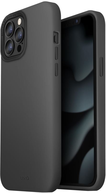 Kryt na mobil UNIQ Hybrid Lino Hue kryt s MagSafe pro iPhone 13 Pro Max šedý