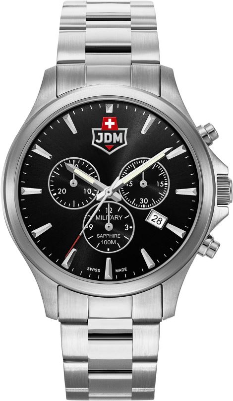 Dárková sada hodinek JDM Military Alpha Chrono JDM-WG002-01 (v sadě s kapesním nožem)