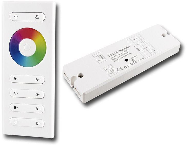 Dálkový ovladač McLED Sada RF ovladač - RGB, 1 zóna, bílý + přijímač