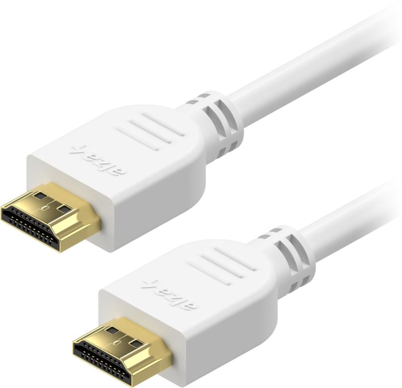 Video kabel AlzaPower Core HDMI 1.4 High Speed 4K 3m bílý