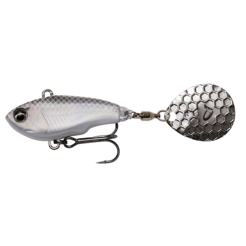 Savage Gear Wobler Fat Tail Spin 6,5cm 16g Sinking White Silver