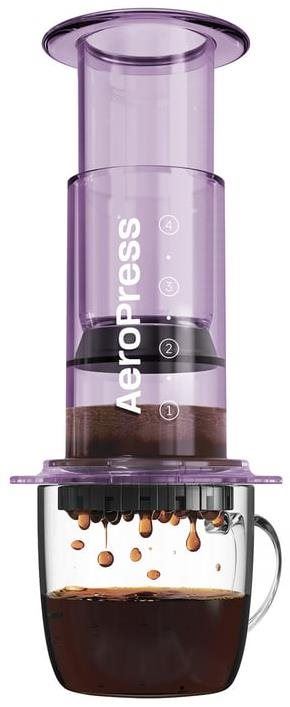 Ruční kávovar Aeropress Clear Purple