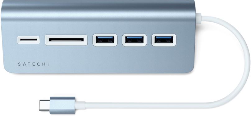 Replikátor portů Satechi Aluminium Type-C USB Hub - Blue
