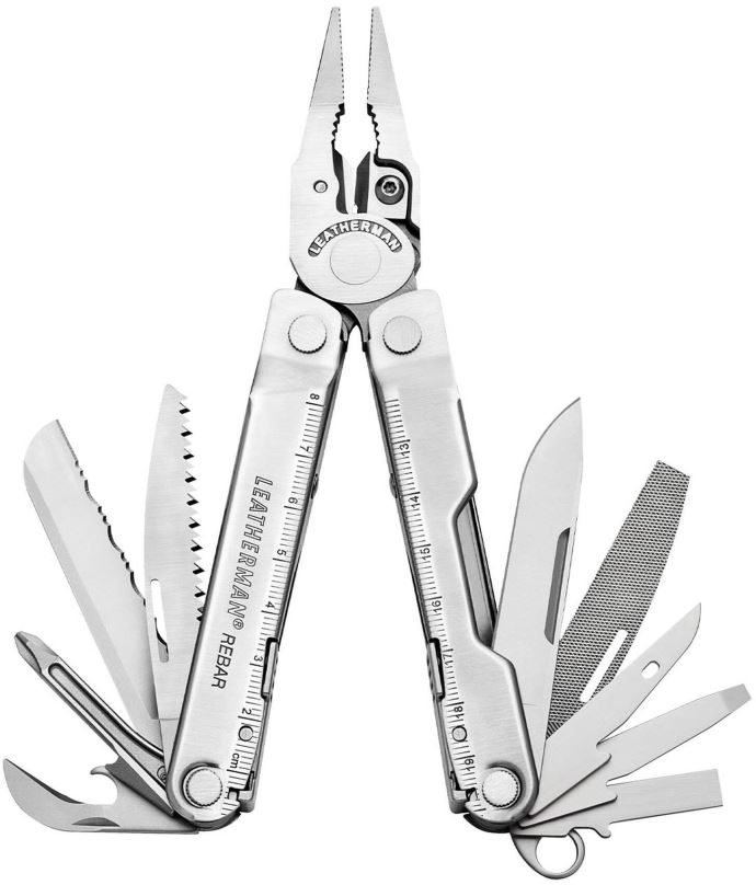 Multitool Leatherman Rebar stříbrný s nylonovým pouzdrem