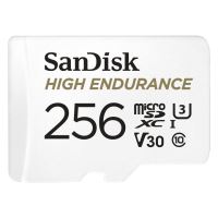 Paměťová karta SanDisk MicroSDXC 256GB High Endurance Video U3 V30 + SD adaptér
