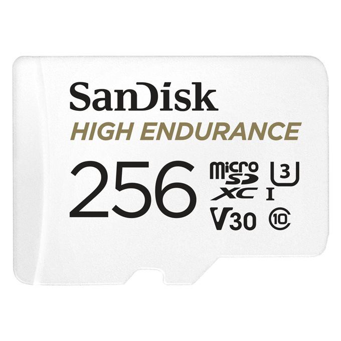 Paměťová karta SanDisk MicroSDXC High Endurance Video U3 V30 + SD adaptér