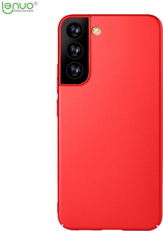 Kryt na mobil Lenuo Leshield obal pro Samsung Galaxy S22 5G, červená