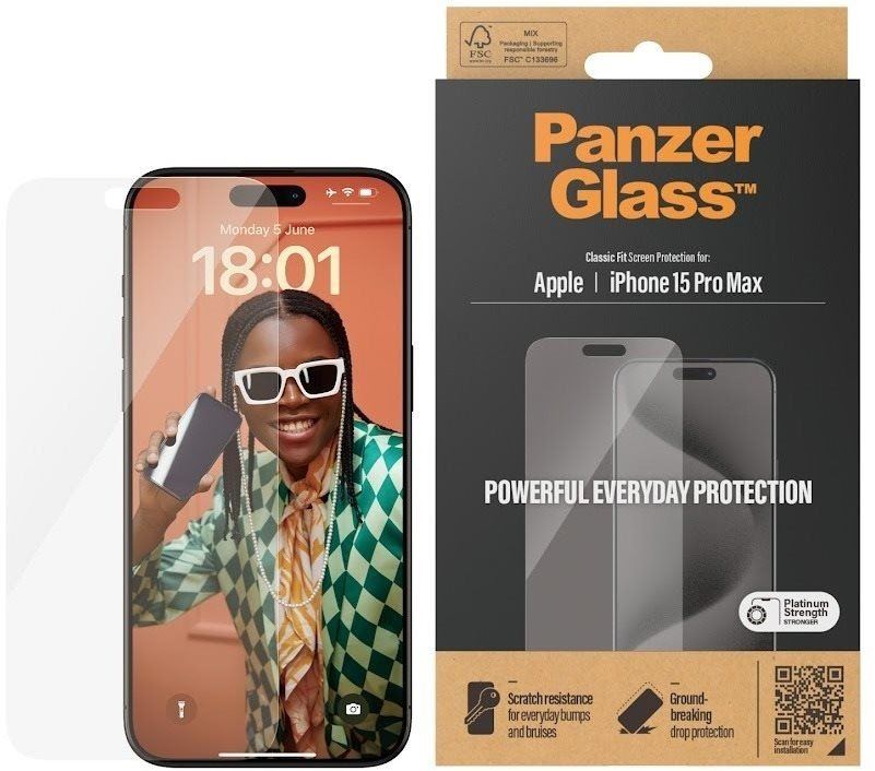 Ochranné sklo PanzerGlass Apple iPhone 15 Pro Max