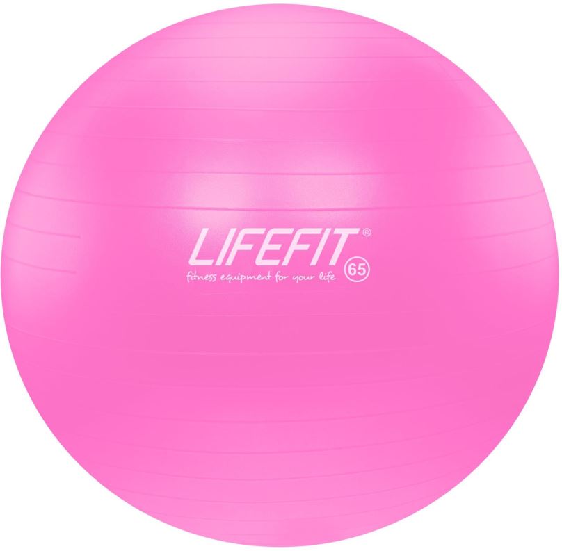 Gymnastický míč LifeFit Anti-Burst 65 cm, růžový