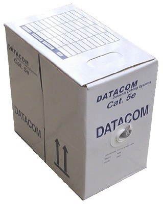 Síťový kabel Datacom, licna (lanko), CAT5E, UTP, 305m/box černý
