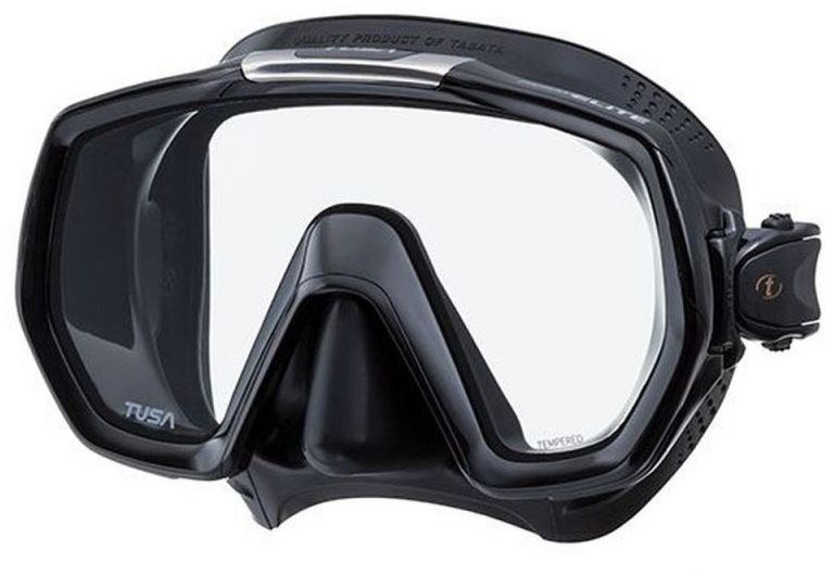 Potápěčské brýle Tusa Freedom Elite, černý silikon, černý rámeček