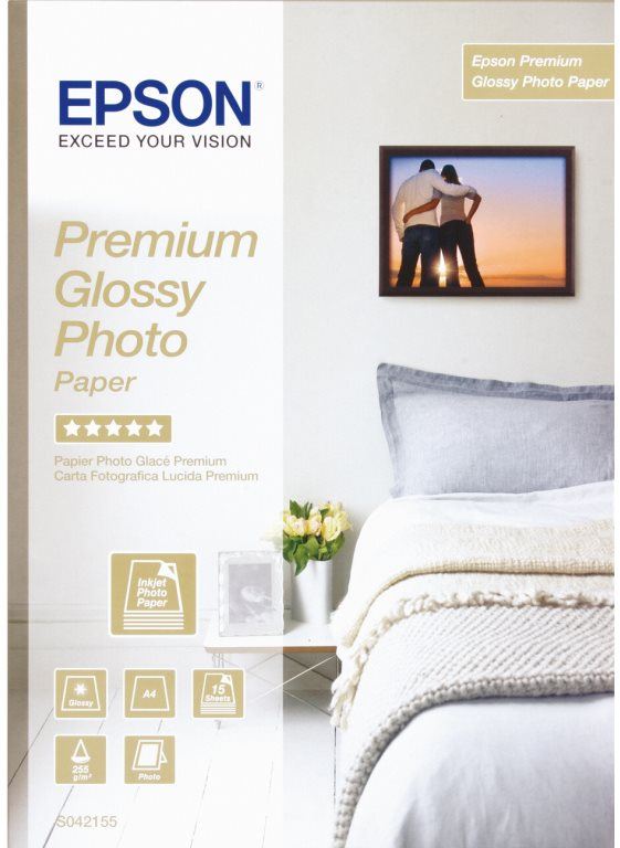 Fotopapír Epson Premium Glossy Photo Paper A4 15 listů