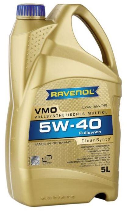 Motorový olej RAVENOL VMO SAE 5W-40; 5 L