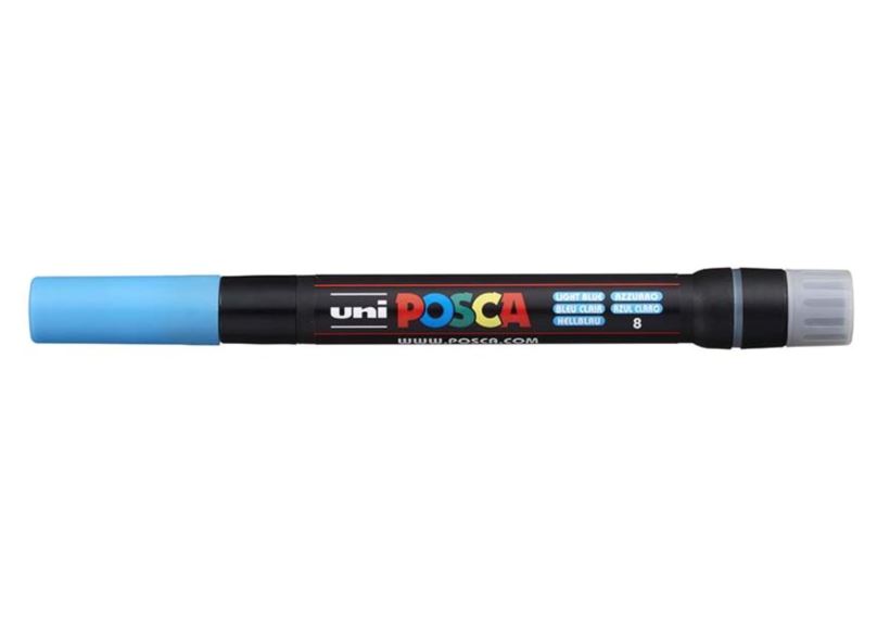 POSCA akrylový popisovač Brush PCF-350 Barva: Světle modrá