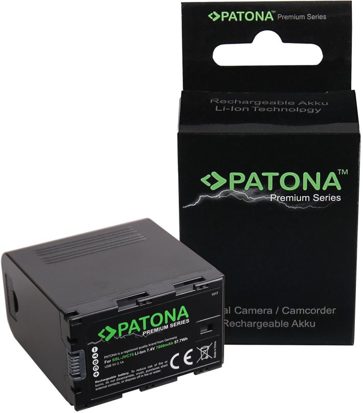 Baterie pro kameru PATONA pro SSL- JVC50/JVC75 7800mAh Li-Ion Premium