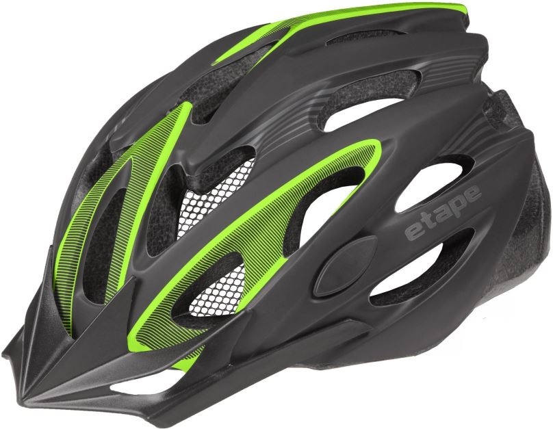 Helma na kolo Etape Biker Černá/Zelená Mat 58 cm - 61 cm