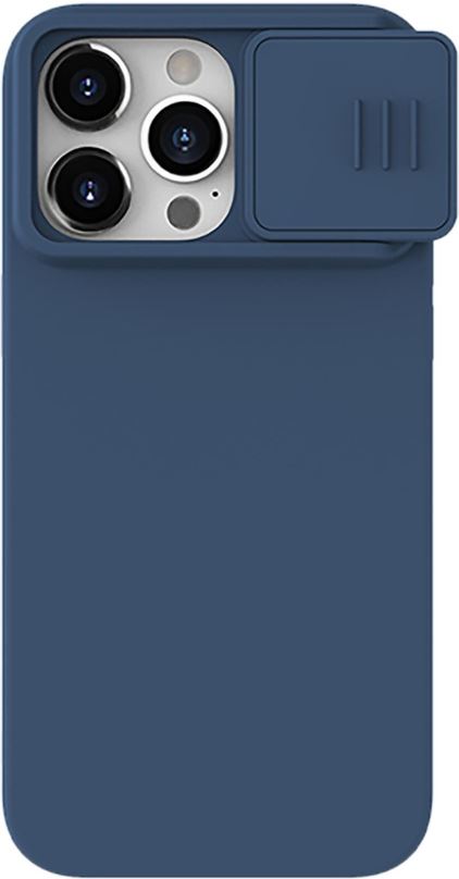 Kryt na mobil Nillkin CamShield Silky Silikonový Kryt pro Apple iPhone 15 Pro Max Midnight Blue