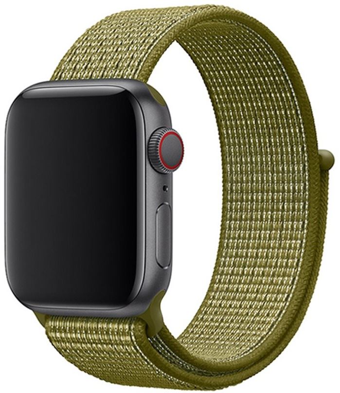 Řemínek Eternico Airy pro Apple Watch 42mm / 44mm / 45mm / Ultra 49mm Green Fig and Brown edge