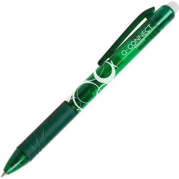 Gumovací pero Q-CONNECT Roller, zelený, 0.7 mm
