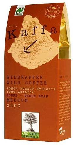 Káva DWP eG Zrnková káva Fairtrade - BIO Kaffa medium 250g
