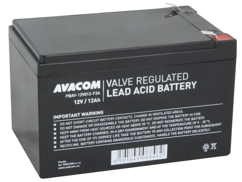 Baterie pro záložní zdroje AVACOM baterie 12V 12Ah F2