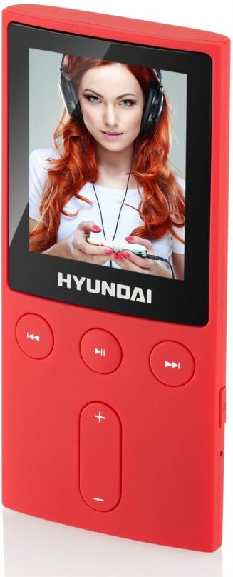 MP4 přehrávač Hyundai MPC 501 FM 4GB červený