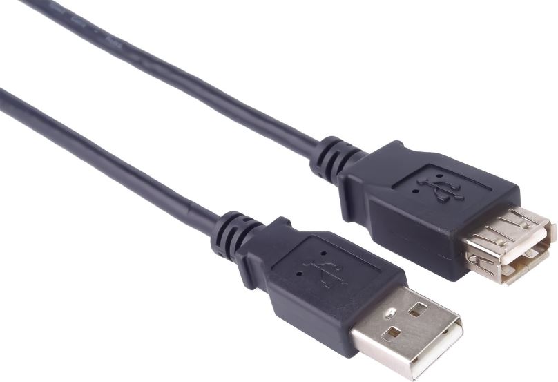 Datový kabel PremiumCord USB 2.0 prodlužovací 2m černý