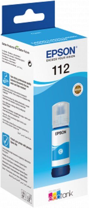 Inkoust do tiskárny Epson 112 EcoTank Pigment Cyan ink bottle azurová