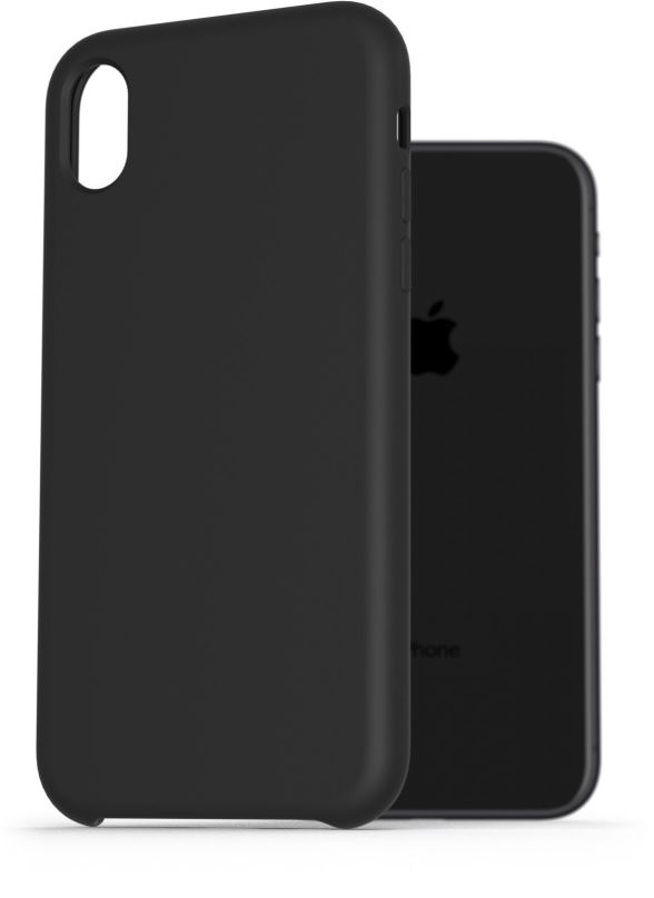 Kryt na mobil AlzaGuard Premium Liquid Silicone Case pro iPhone Xr černé