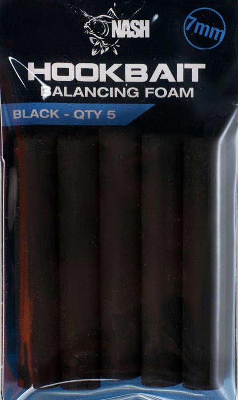 Nash Plovoucí pěna Bait Balancing Foam Black 7mm 4,5cm 5ks