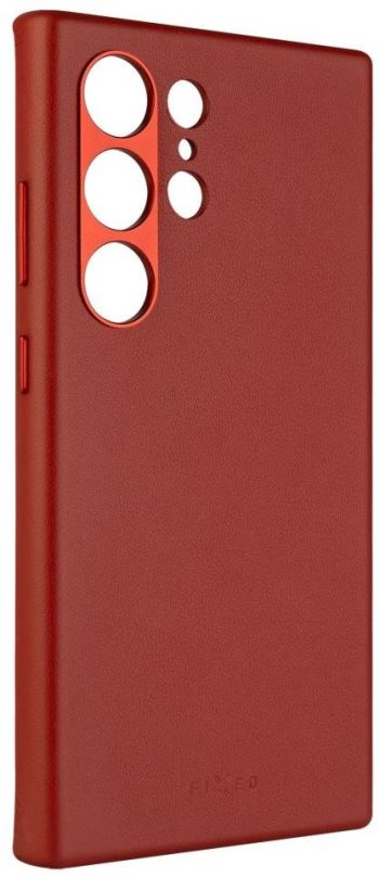 Kryt na mobil FIXED MagLeather s podporou MagSafe pro Samsung Galaxy S24 Ultra červený